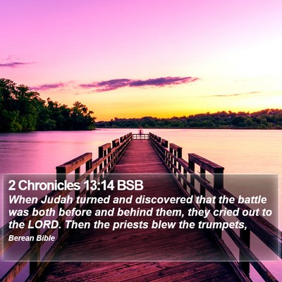 2 Chronicles 13:14 BSB Bible Verse Image