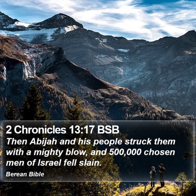 2 Chronicles 13:17 BSB Bible Verse Image