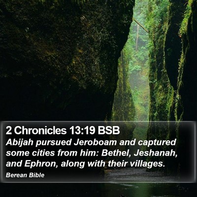 2 Chronicles 13:19 BSB Bible Verse Image