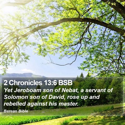 2 Chronicles 13:6 BSB Bible Verse Image