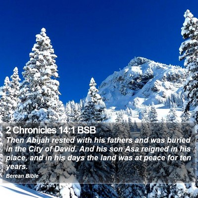 2 Chronicles 14:1 BSB Bible Verse Image