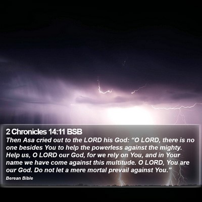 2 Chronicles 14:11 BSB Bible Verse Image