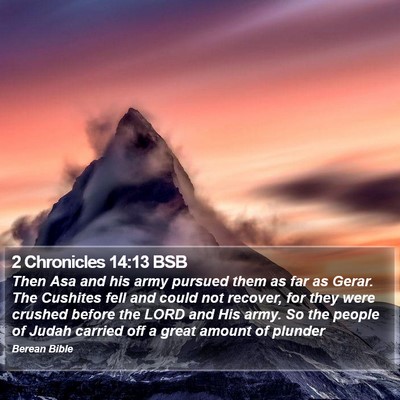 2 Chronicles 14:13 BSB Bible Verse Image