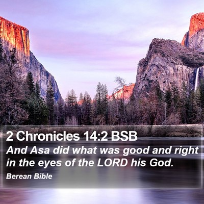2 Chronicles 14:2 BSB Bible Verse Image