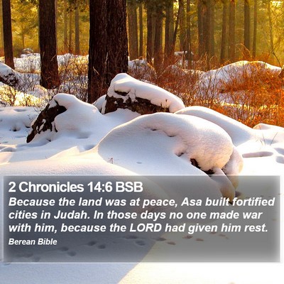 2 Chronicles 14:6 BSB Bible Verse Image