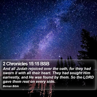 2 Chronicles 15:15 BSB Bible Verse Image