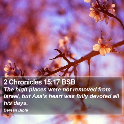 2 Chronicles 15:17 BSB Bible Verse Image