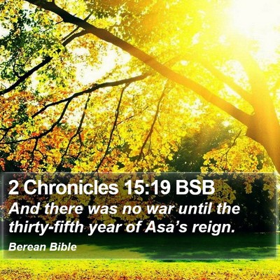 2 Chronicles 15:19 BSB Bible Verse Image