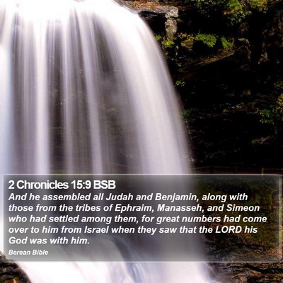 2 Chronicles 15:9 BSB Bible Verse Image