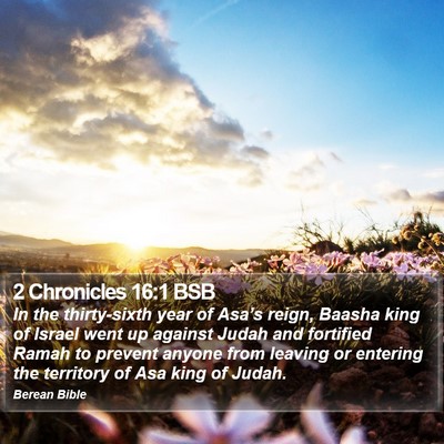 2 Chronicles 16:1 BSB Bible Verse Image