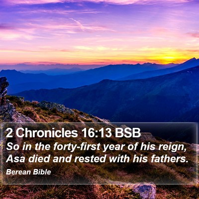 2 Chronicles 16:13 BSB Bible Verse Image