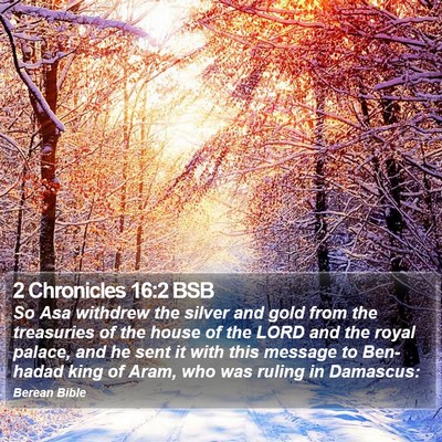 2 Chronicles 16:2 BSB Bible Verse Image