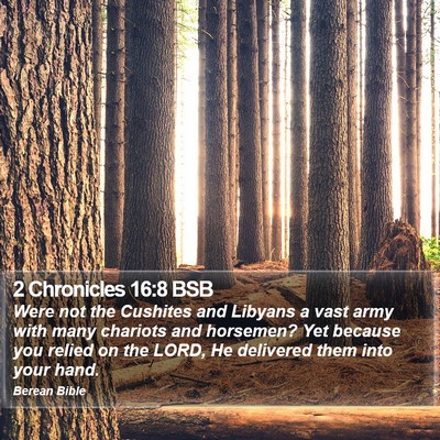 2 Chronicles 16:8 BSB Bible Verse Image