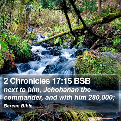 2 Chronicles 17:15 BSB Bible Verse Image