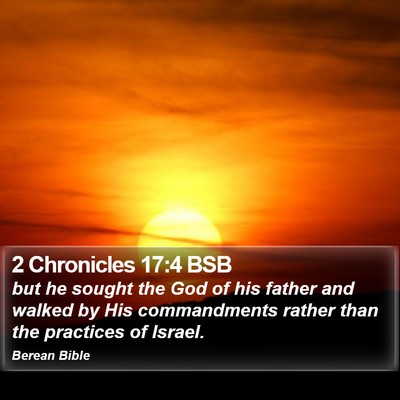 2 Chronicles 17:4 BSB Bible Verse Image