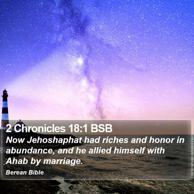 2 Chronicles 18:1 BSB Bible Verse Image
