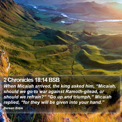 2 Chronicles 18:14 BSB Bible Verse Image
