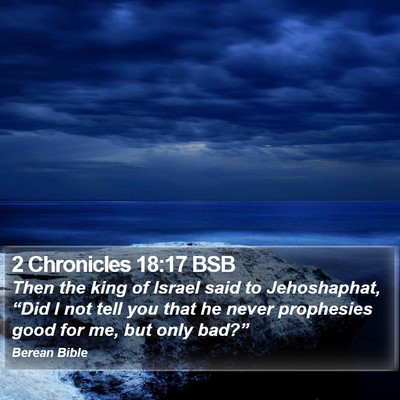 2 Chronicles 18:17 BSB Bible Verse Image