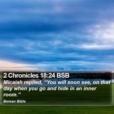 2 Chronicles 18:24 BSB Bible Verse Image