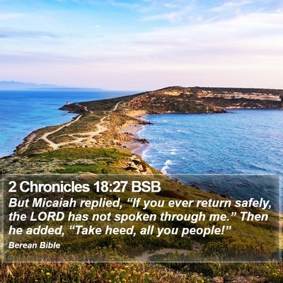 2 Chronicles 18:27 BSB Bible Verse Image