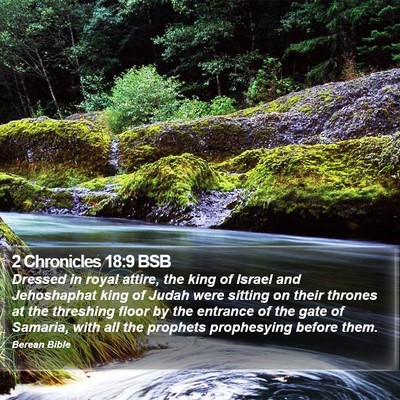 2 Chronicles 18:9 BSB Bible Verse Image