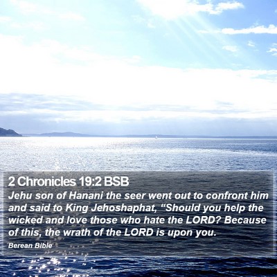 2 Chronicles 19:2 BSB Bible Verse Image