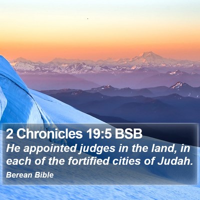 2 Chronicles 19:5 BSB Bible Verse Image