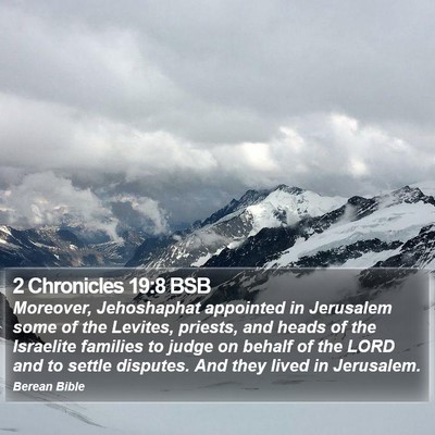 2 Chronicles 19:8 BSB Bible Verse Image