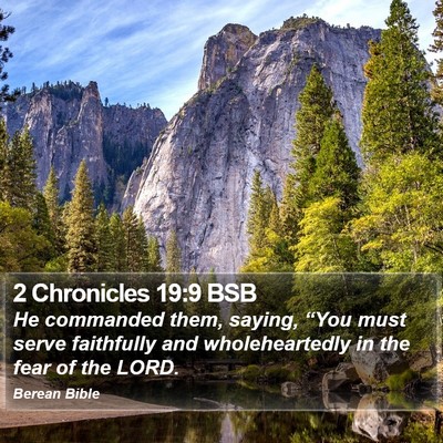 2 Chronicles 19:9 BSB Bible Verse Image