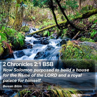 2 Chronicles 2:1 BSB Bible Verse Image