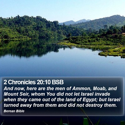 2 Chronicles 20:10 BSB Bible Verse Image