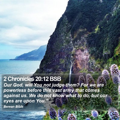 2 Chronicles 20:12 BSB Bible Verse Image