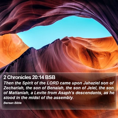 2 Chronicles 20:14 BSB Bible Verse Image
