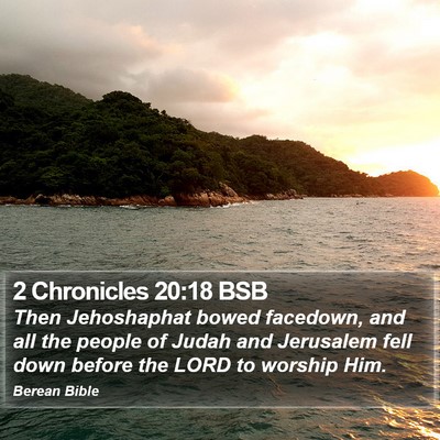 2 Chronicles 20:18 BSB Bible Verse Image