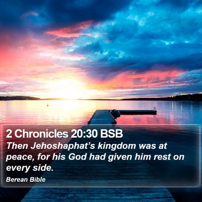 2 Chronicles 20:30 BSB Bible Verse Image