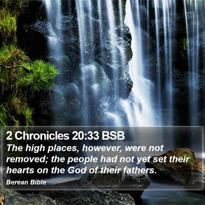 2 Chronicles 20:33 BSB Bible Verse Image