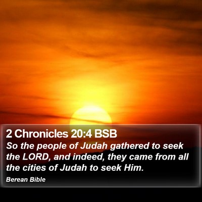 2 Chronicles 20:4 BSB Bible Verse Image