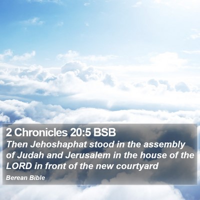 2 Chronicles 20:5 BSB Bible Verse Image