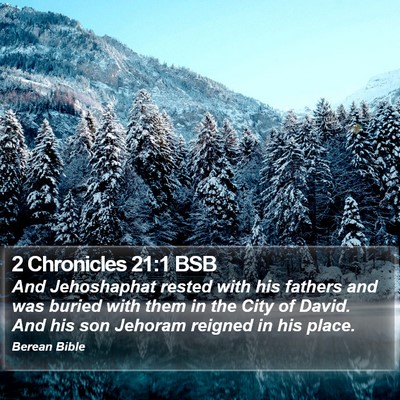 2 Chronicles 21:1 BSB Bible Verse Image