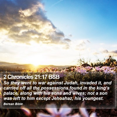 2 Chronicles 21:17 BSB Bible Verse Image