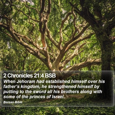 2 Chronicles 21:4 BSB Bible Verse Image