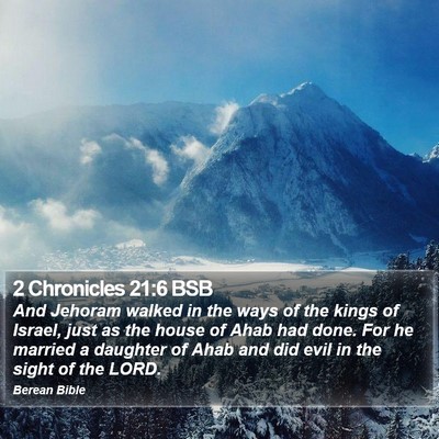 2 Chronicles 21:6 BSB Bible Verse Image