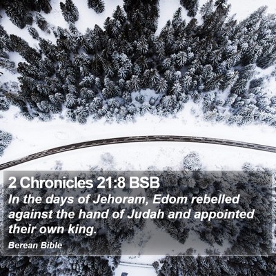 2 Chronicles 21:8 BSB Bible Verse Image