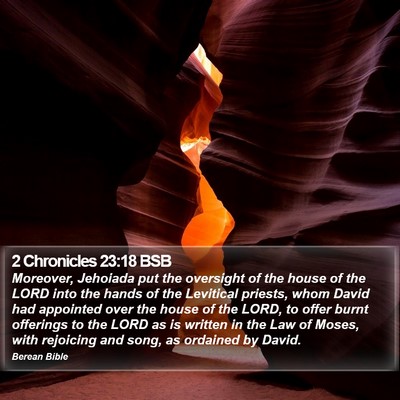 2 Chronicles 23:18 BSB Bible Verse Image