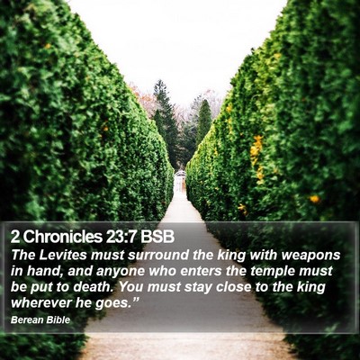 2 Chronicles 23:7 BSB Bible Verse Image