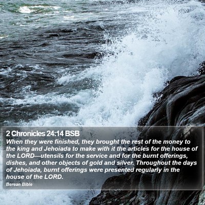2 Chronicles 24:14 BSB Bible Verse Image