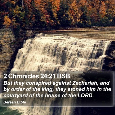 2 Chronicles 24:21 BSB Bible Verse Image