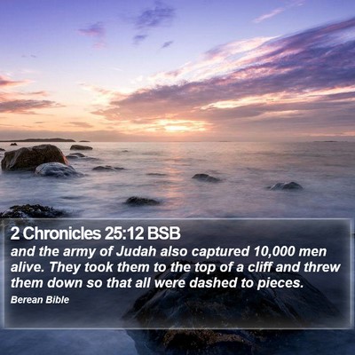 2 Chronicles 25:12 BSB Bible Verse Image