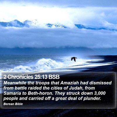 2 Chronicles 25:13 BSB Bible Verse Image