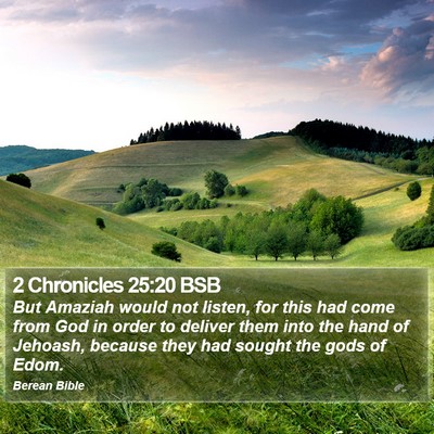 2 Chronicles 25:20 BSB Bible Verse Image
